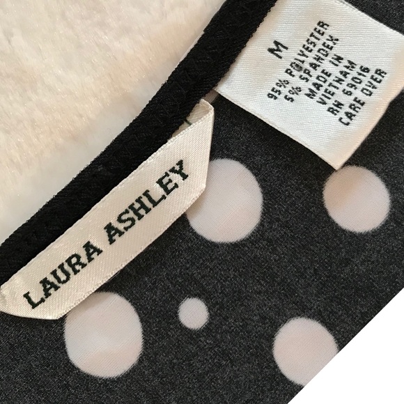 Vintage Black/White Polka Dot Top 60’s Style - Picture 5 of 8